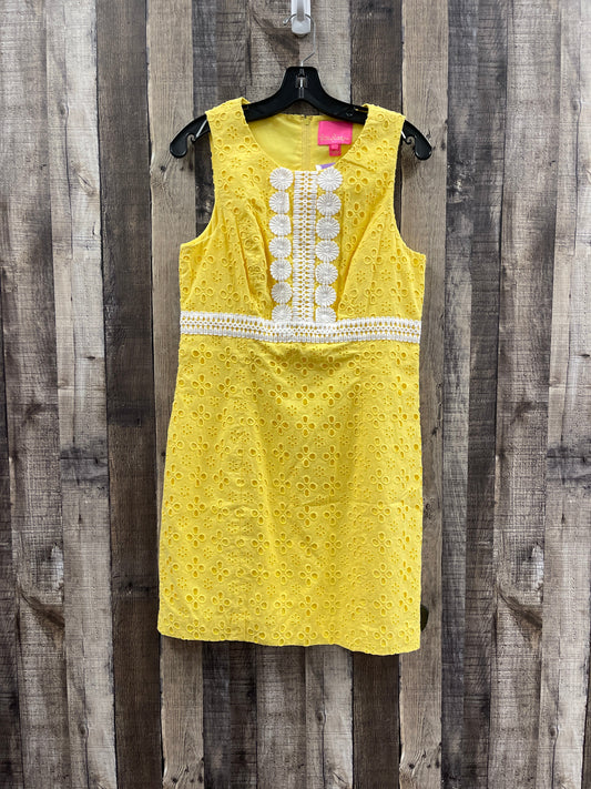 Yellow Dress Casual Short Lilly Pulitzer, Size M