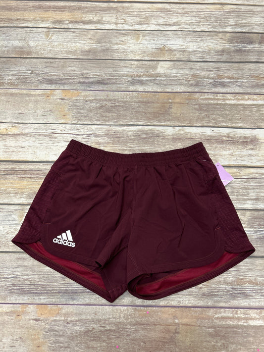 Red Athletic Shorts Adidas, Size M