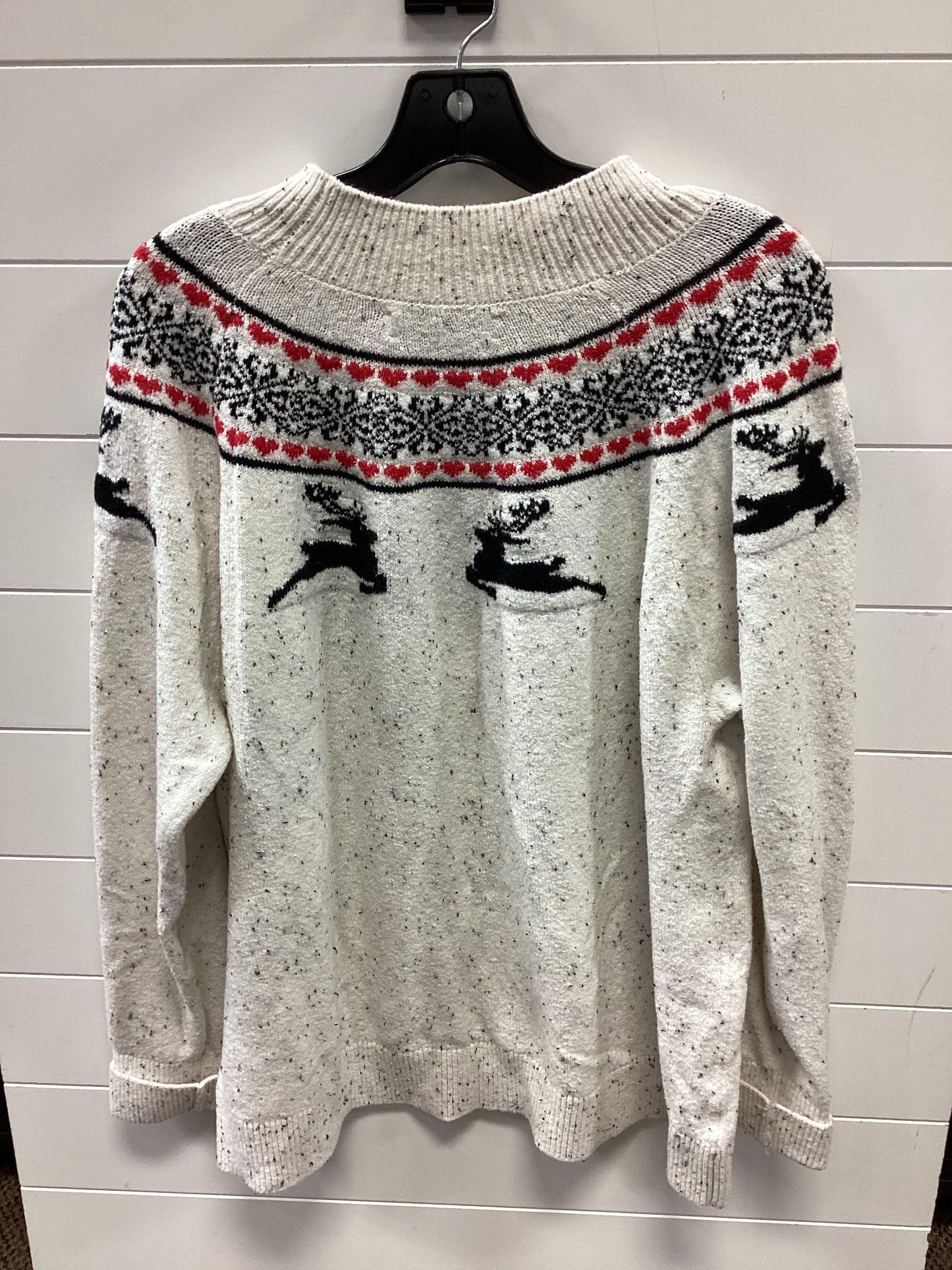 Sweater By Loft In Cream, Size:2X