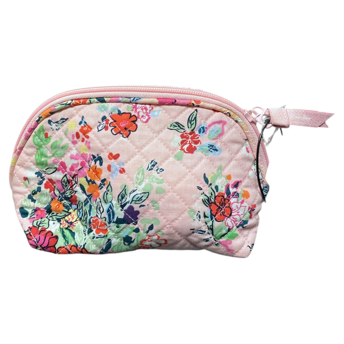 Makeup Bag By Vera Bradley In Pink, Size:Medium