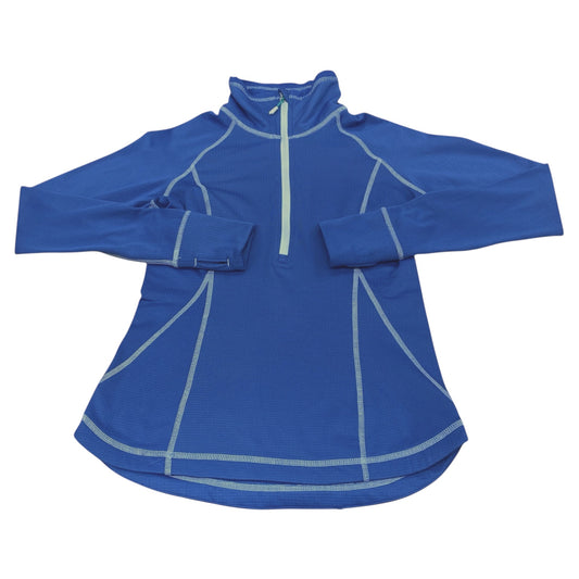 Athletic Jacket By Eddie Bauer In Blue, Size:S