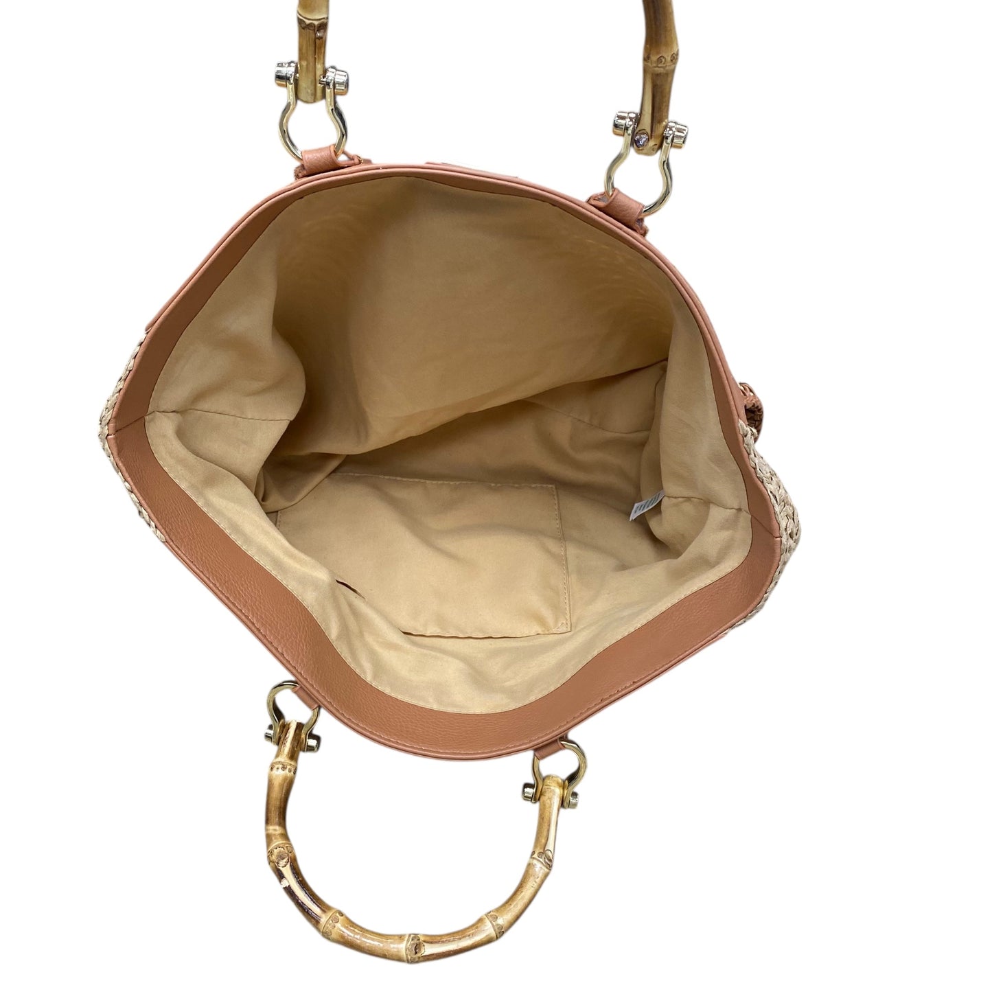 Handbag Designer By Lilly Pulitzer In Tan, Size:Medium