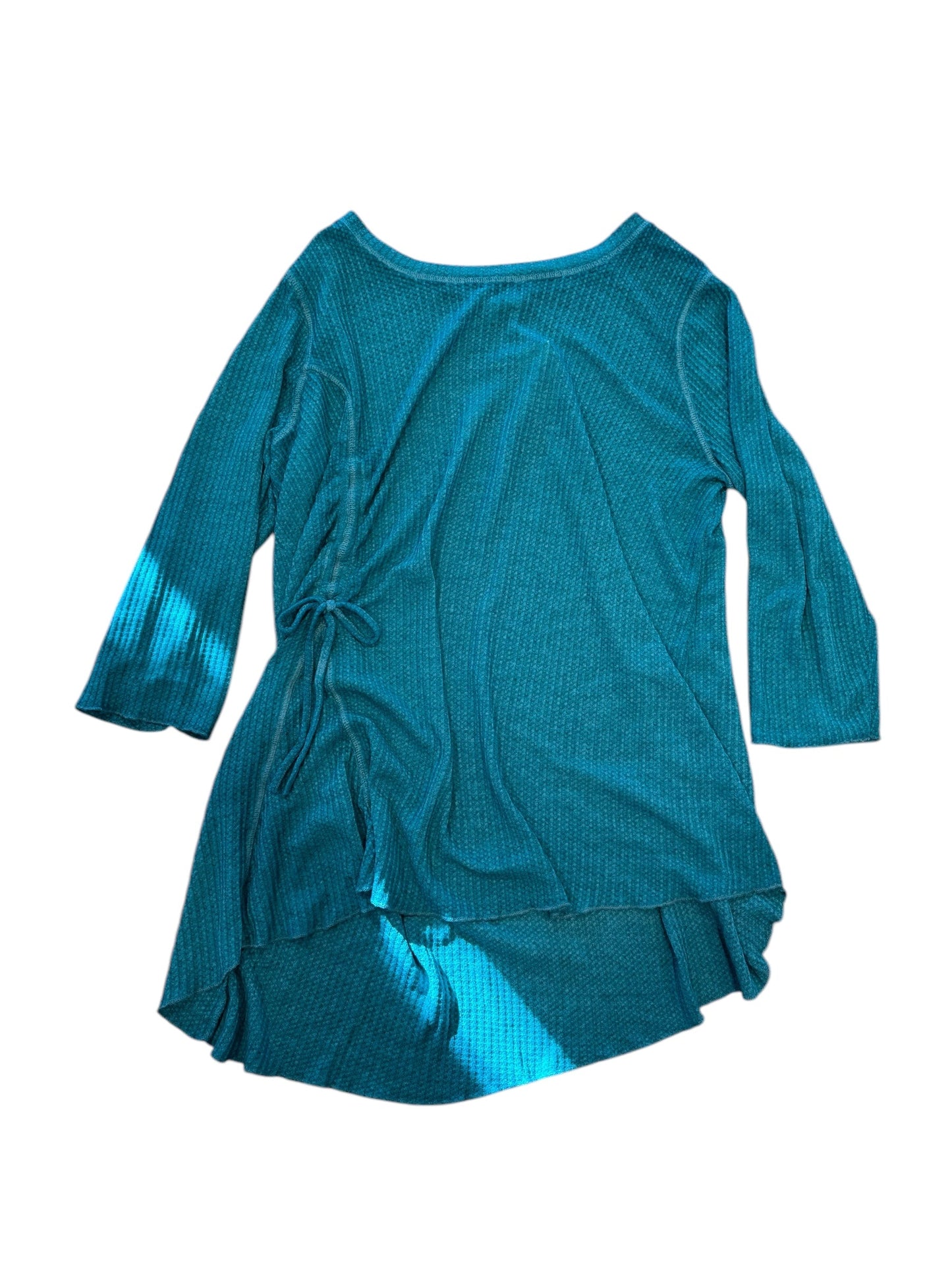 Top 3/4 Sleeve By Cato In Teal, Size: 1x