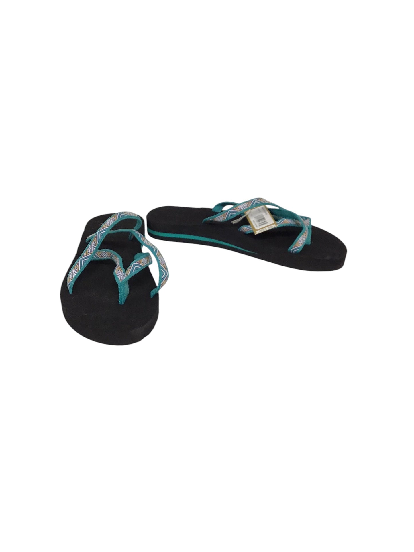 Sandals Flip Flops By Teva In Green, Size: 10