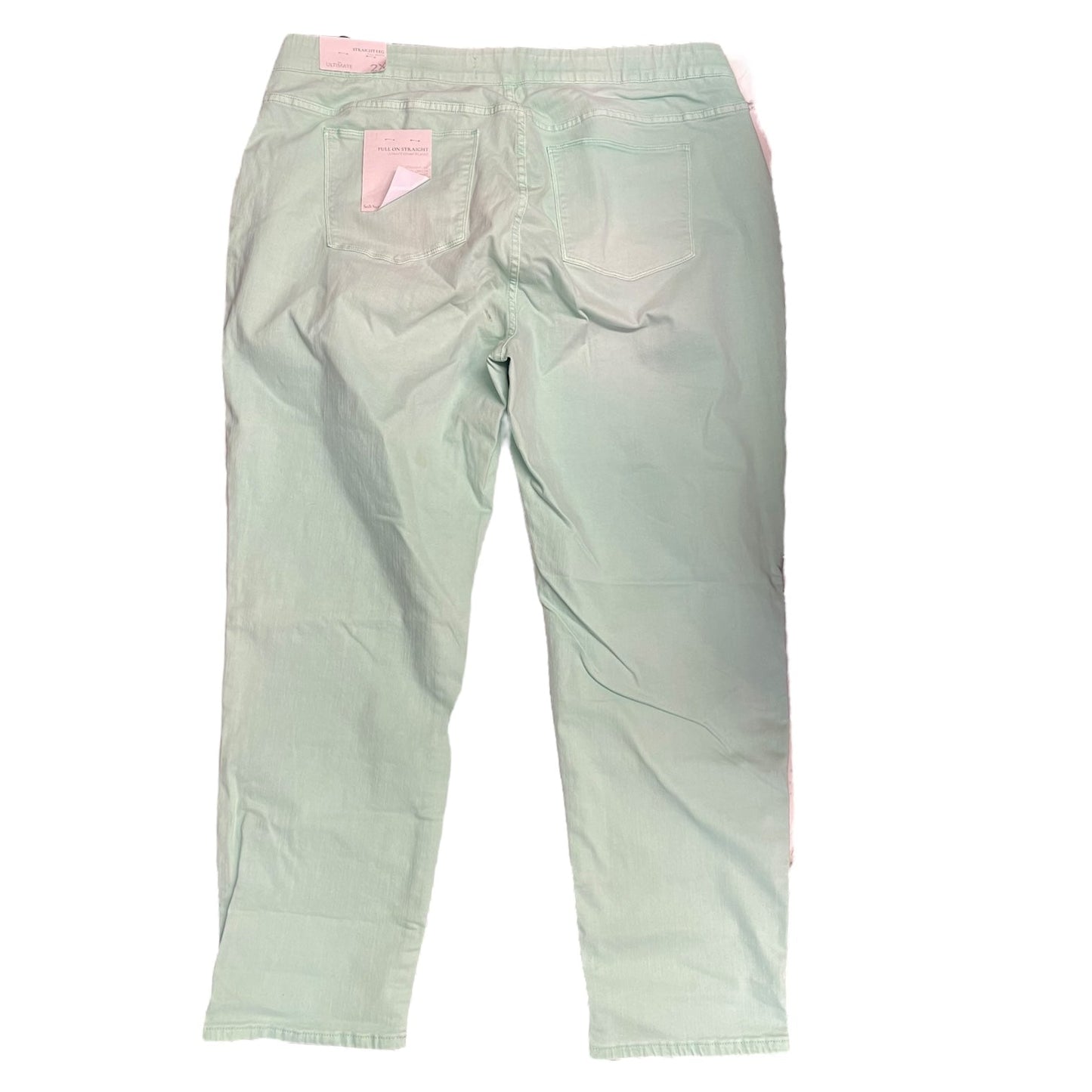 Jeans Straight By Soft Surroundings In Green, Size: 2x