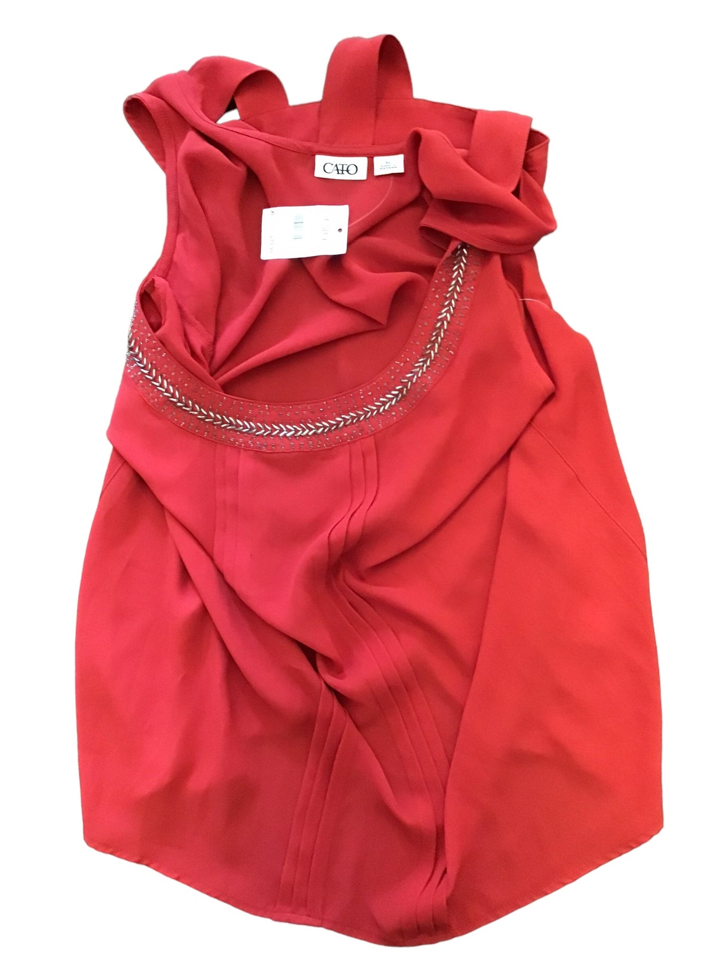 Red Top Sleeveless Cato, Size Xl