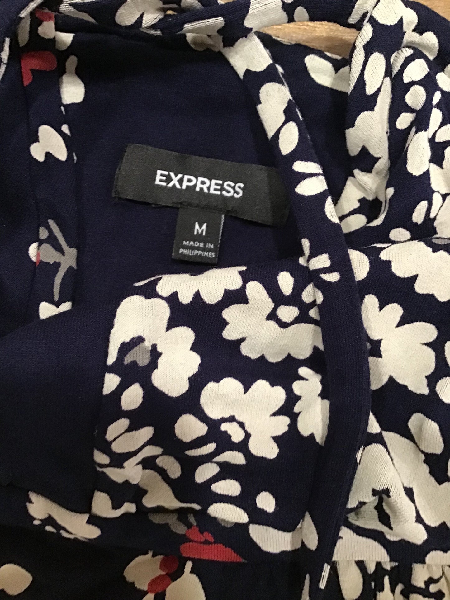 Navy Dress Casual Maxi Express, Size M