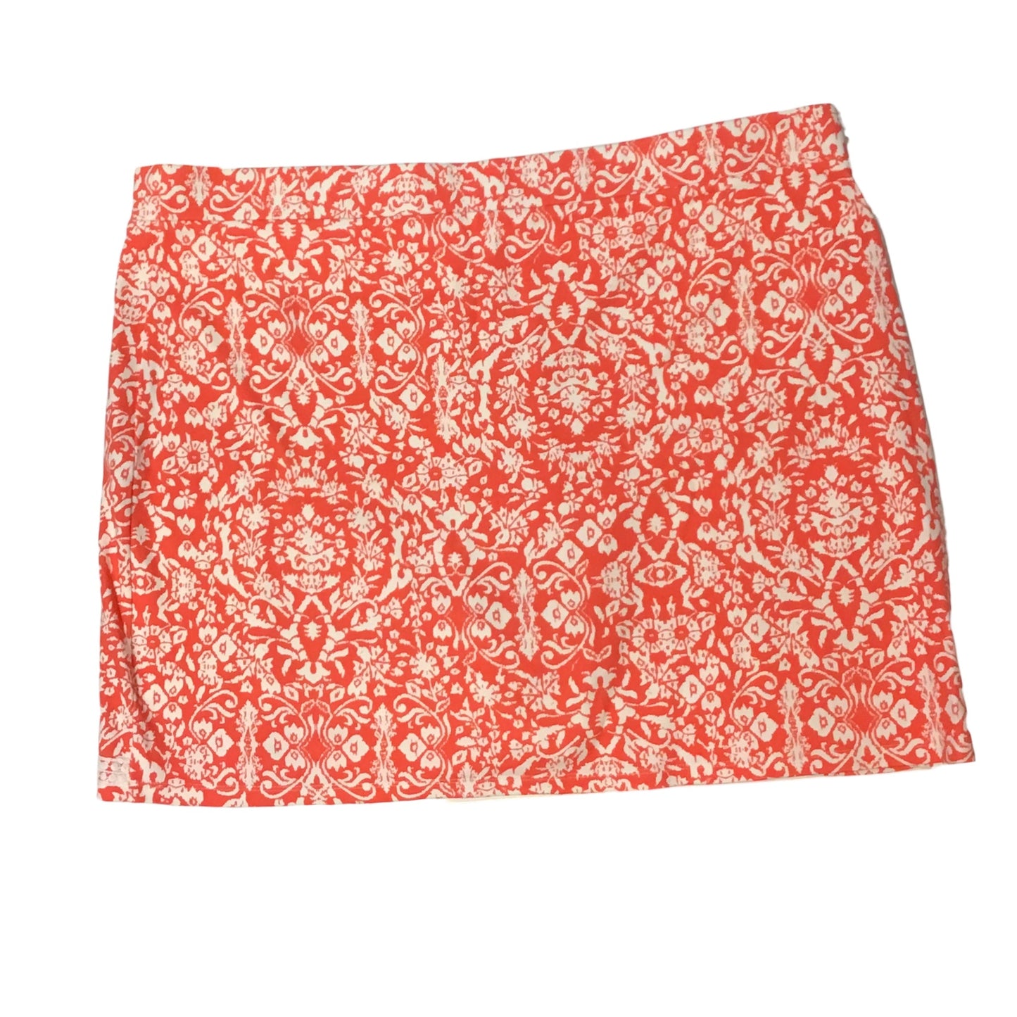 Skirt Mini & Short By Jones New York In Orange & White, Size: Xxl