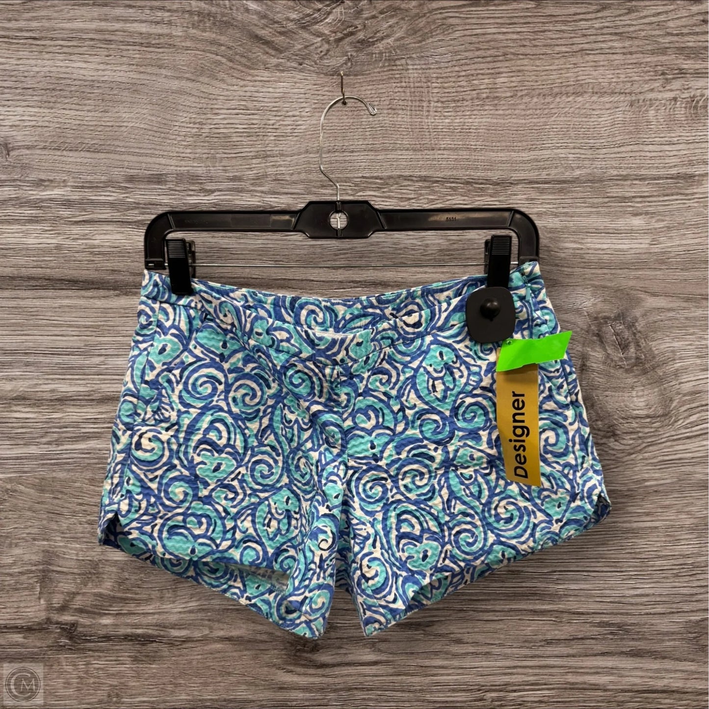 Shorts Designer By Lilly Pulitzer In Blue & White, Size: 0