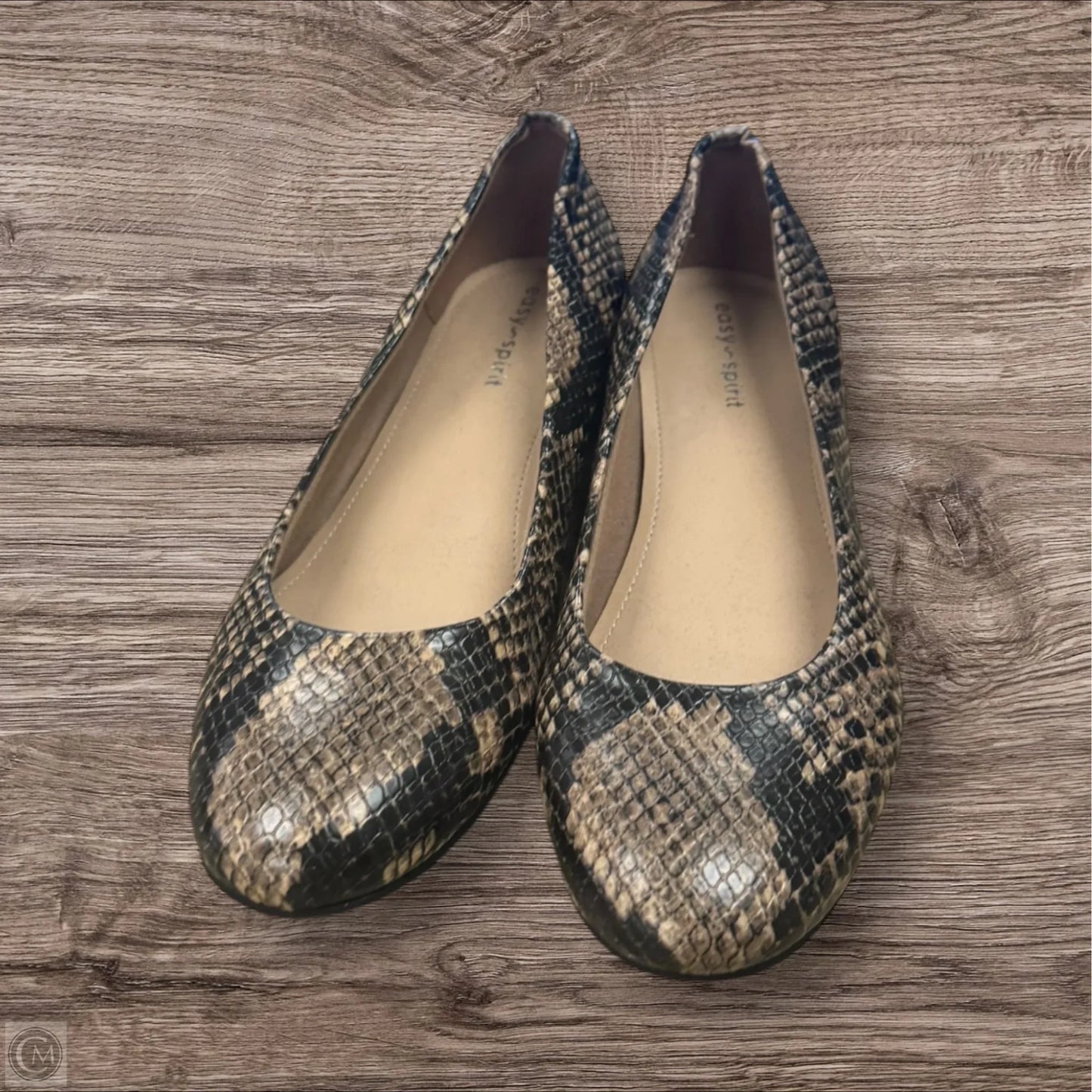Shoes Heels Block By Easy Spirit In Snakeskin Print, Size: 6