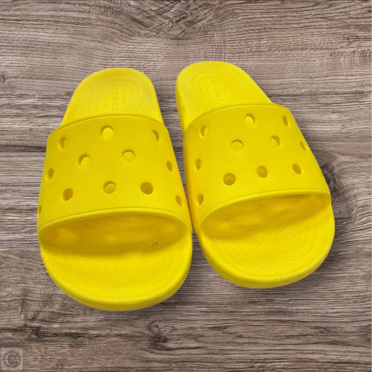 Sandals Sport By Crocs In Yellow, Size: 9