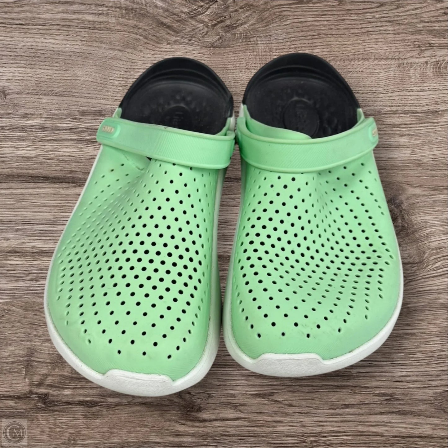 Sandals Sport By Crocs In Green, Size: 10