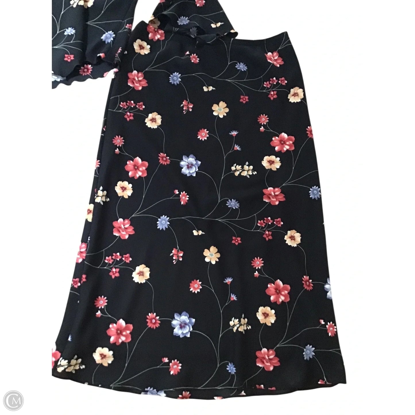 Skirt Set 2pc By Clothes Mentor In Black & Red, Size: 12