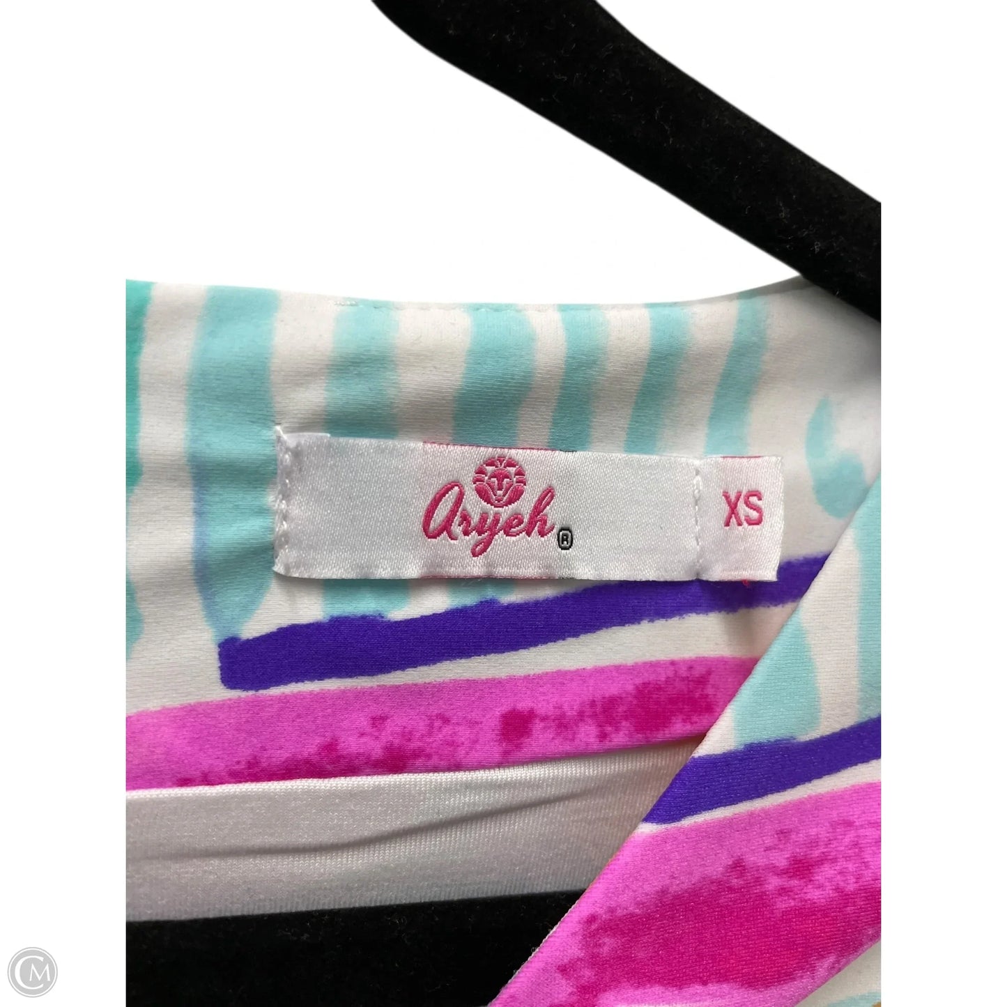 Dress Casual Short By Aryeh In Blue & Pink, Size: Xs