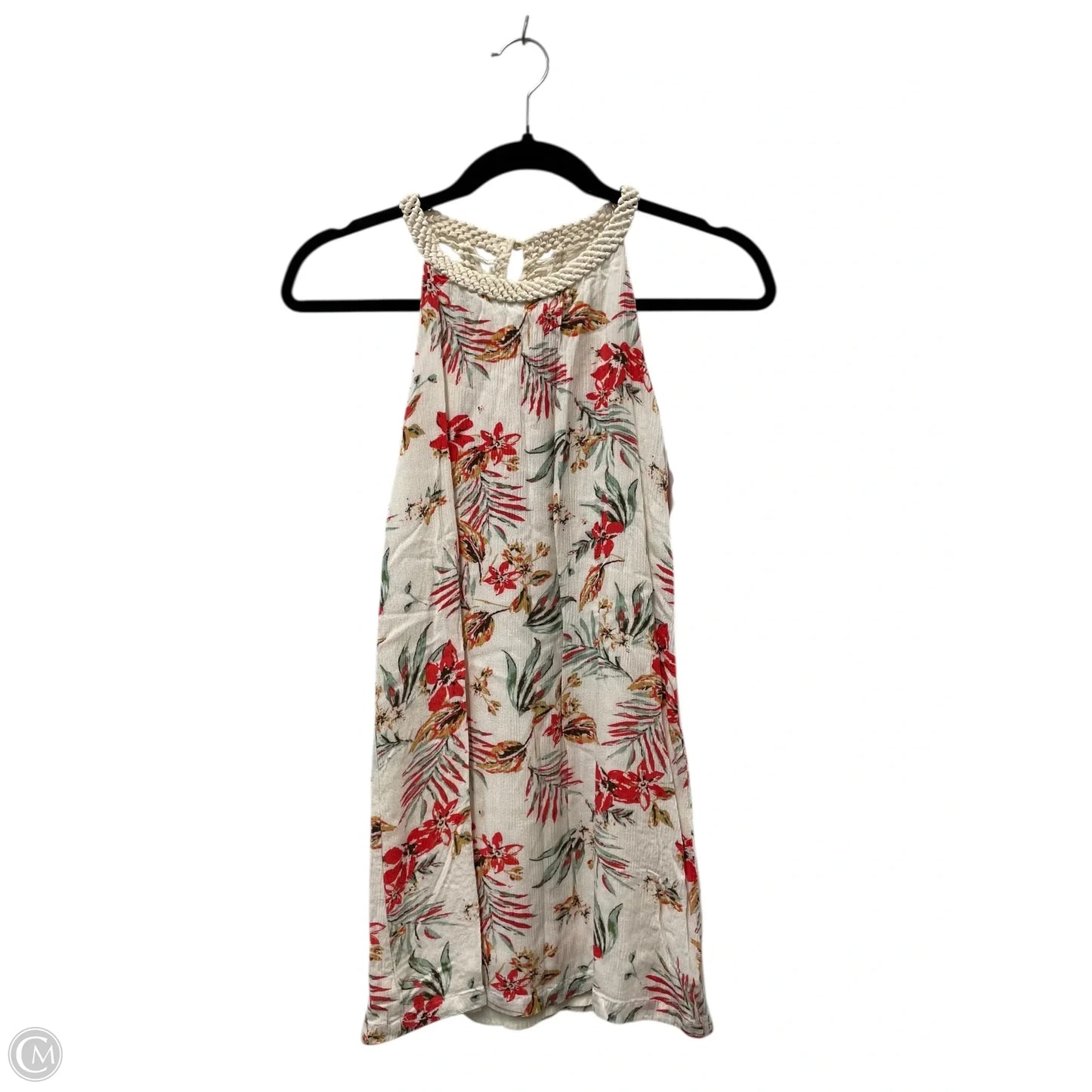 Dress Casual Short By Skies Are Blue In Green & Orange, Size: Xs