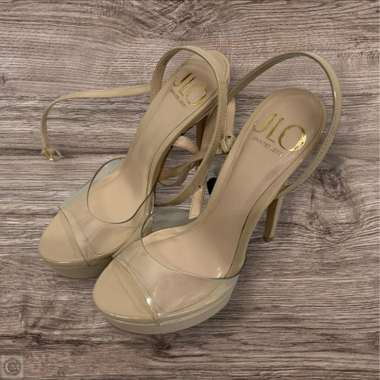 Sandals Heels Stiletto By Jennifer Lopez In Beige, Size: 6.5