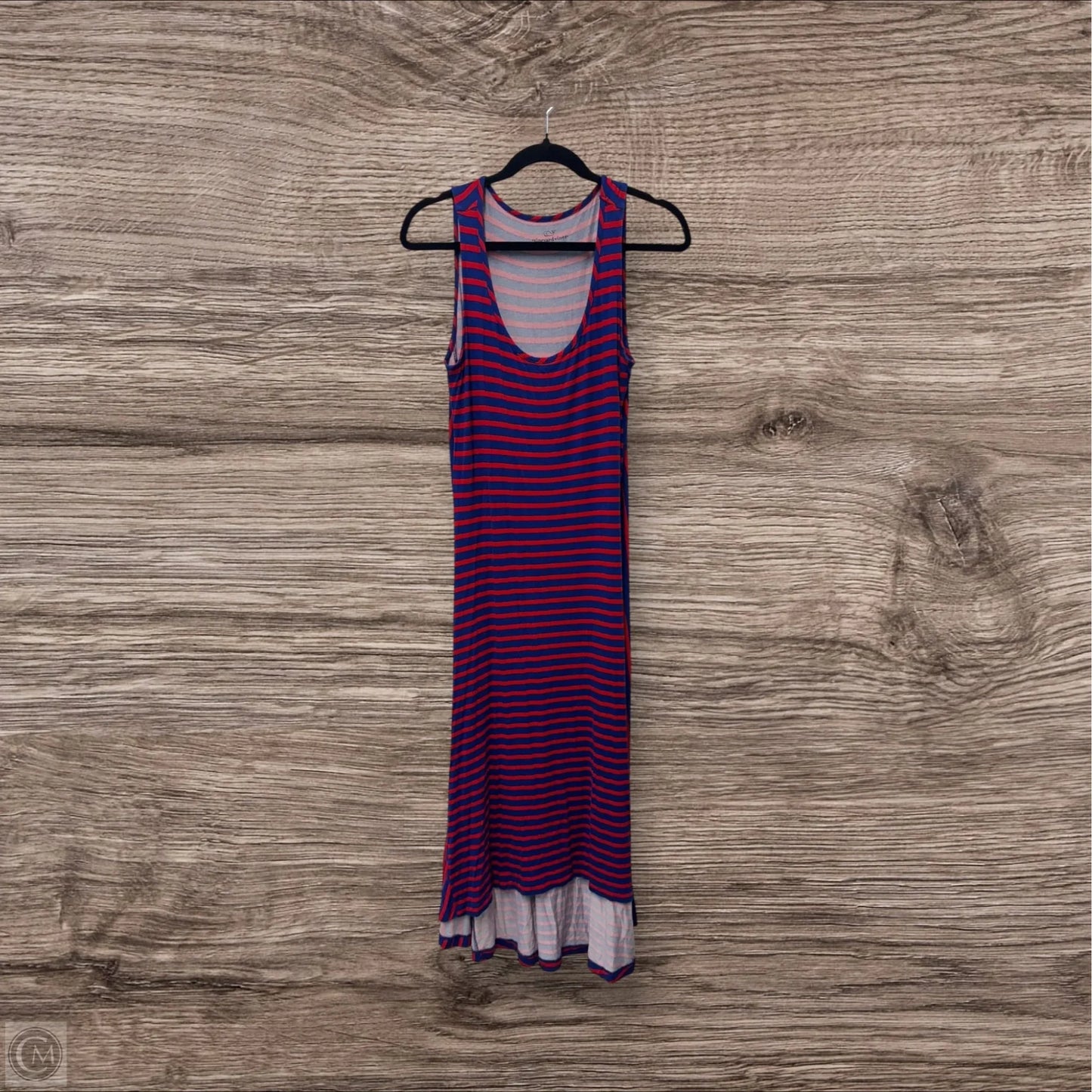 Dress Casual Maxi By Vineyard Vines In Blue & Red, Size: M