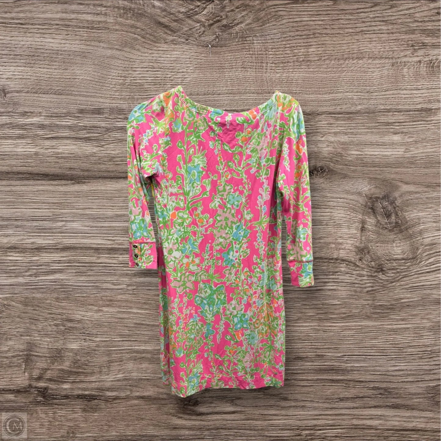 Dress Designer By Lilly Pulitzer In Green & Pink, Size: S