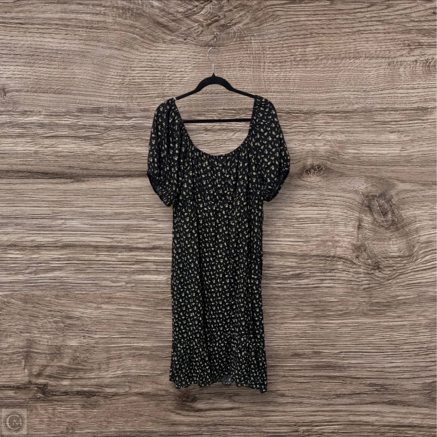 Dress Casual Midi By Clothes Mentor In Black & Cream, Size: 3x