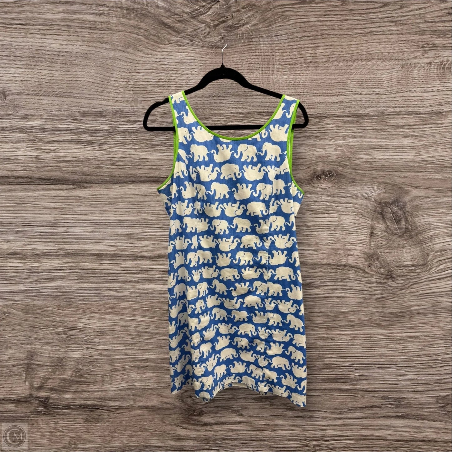 Dress Designer By Lilly Pulitzer In Blue & Green, Size: 14