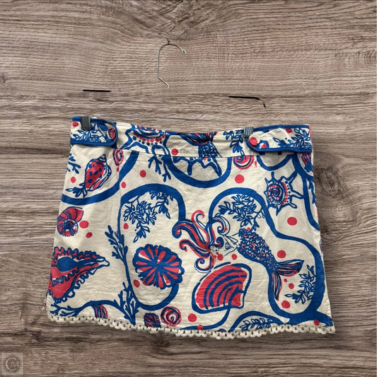 Skirt Designer By Lilly Pulitzer In Blue & Pink, Size: 12