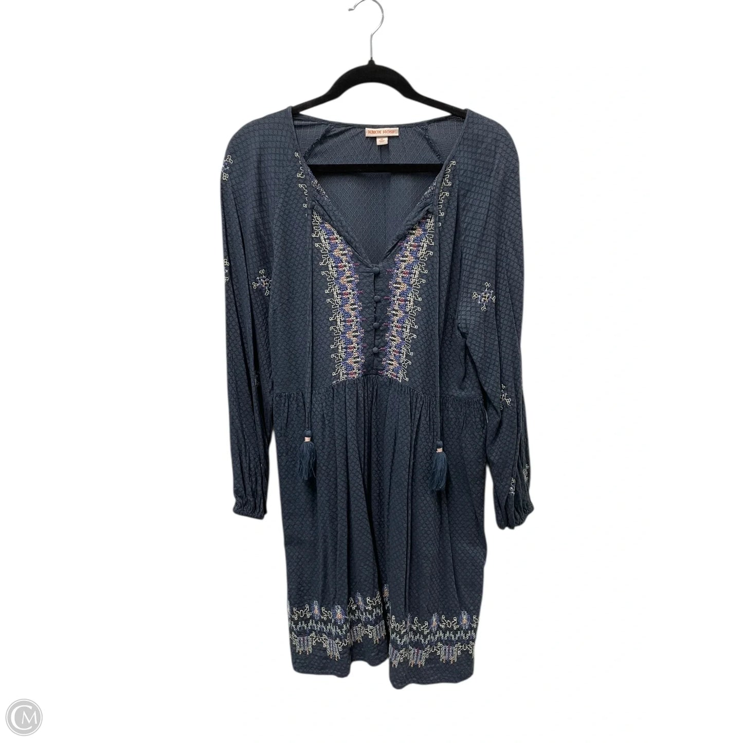 Dress Casual Short By Knox Rose In Blue & Pink, Size: M