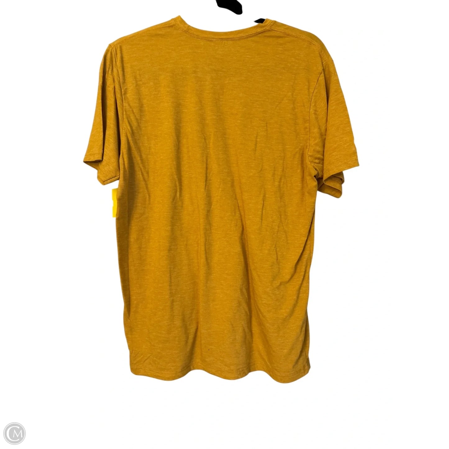 Top Short Sleeve Basic By Clothes Mentor In Gold, Size: L