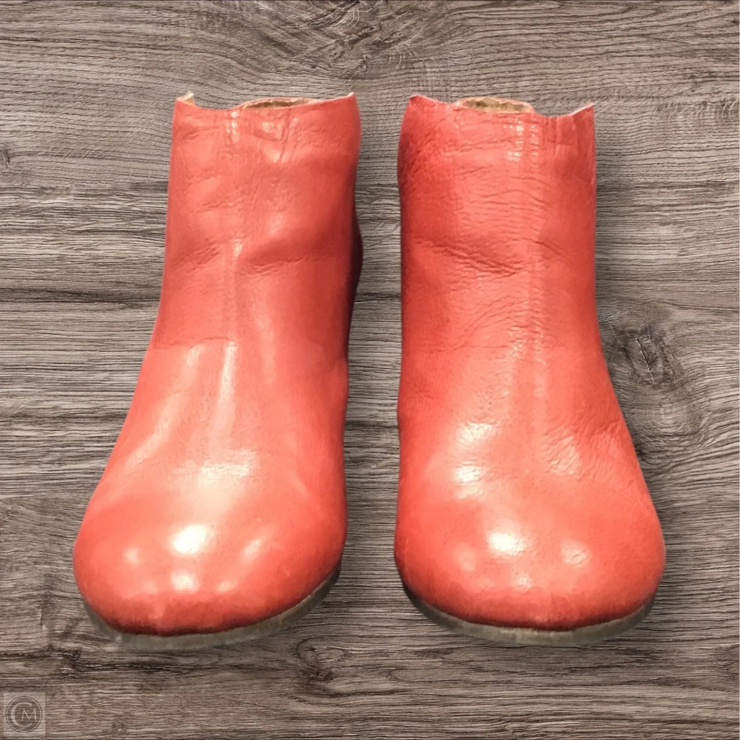 Boots Ankle Heels By Cmc In Red, Size: 9