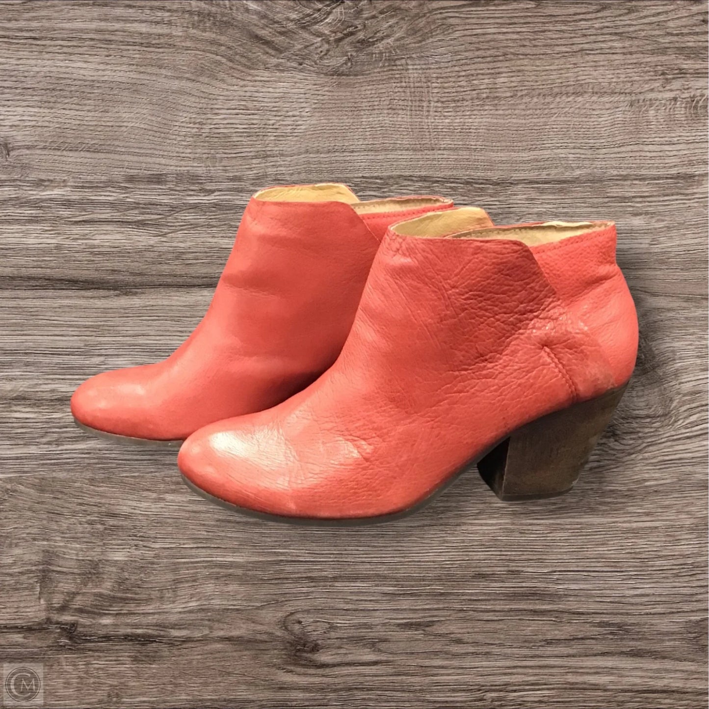 Boots Ankle Heels By Cmc In Red, Size: 9