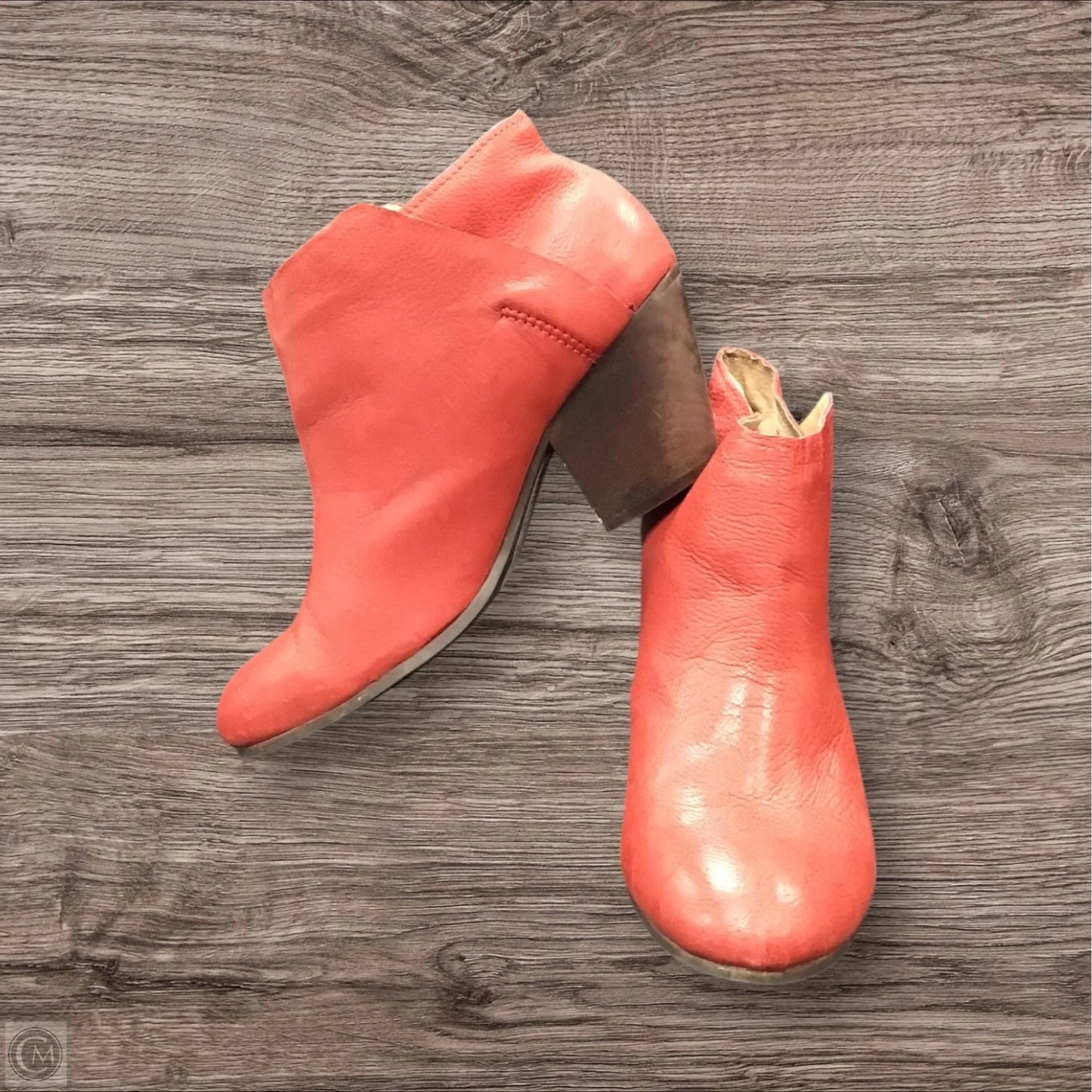 Boots Ankle Heels By Cmc In Red, Size: 9