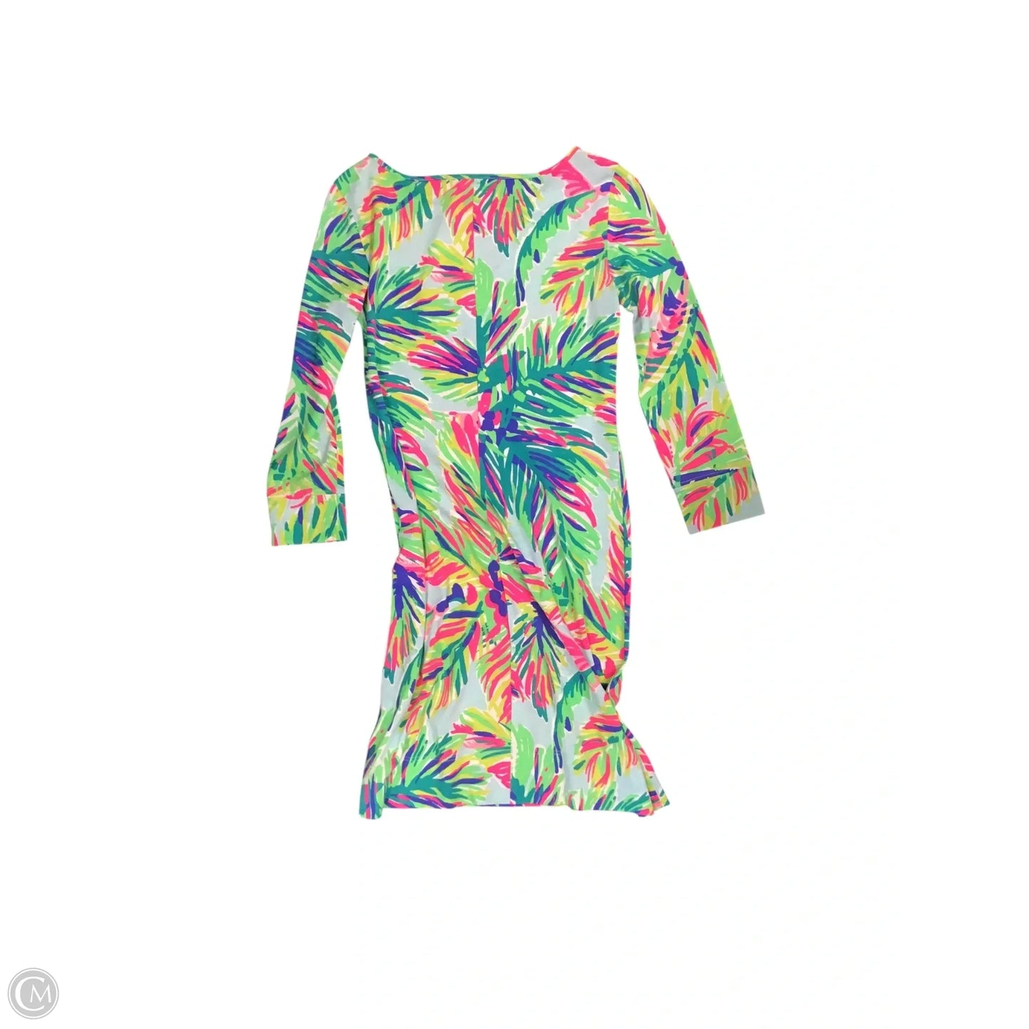 Dress Designer By Lilly Pulitzer In Green & Pink, Size: Xxs