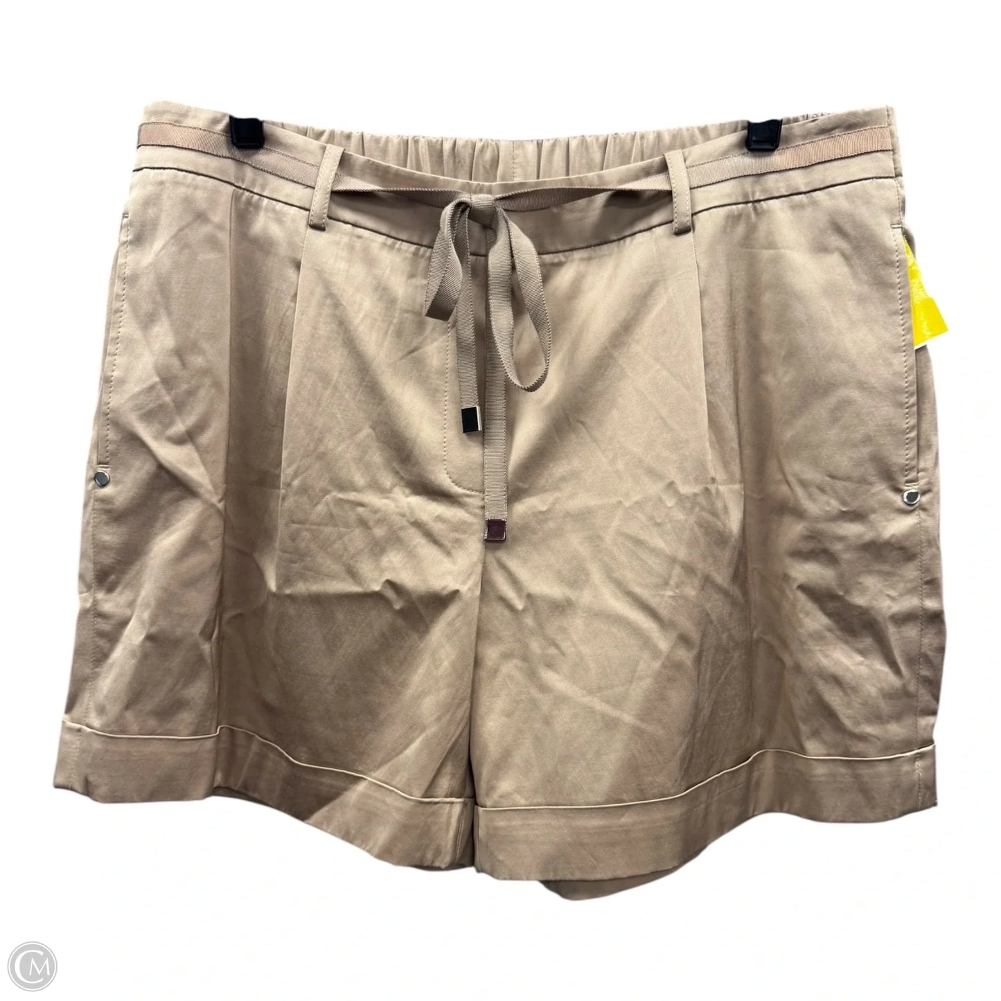 Shorts Designer By Lafayette 148 In Tan, Size: L