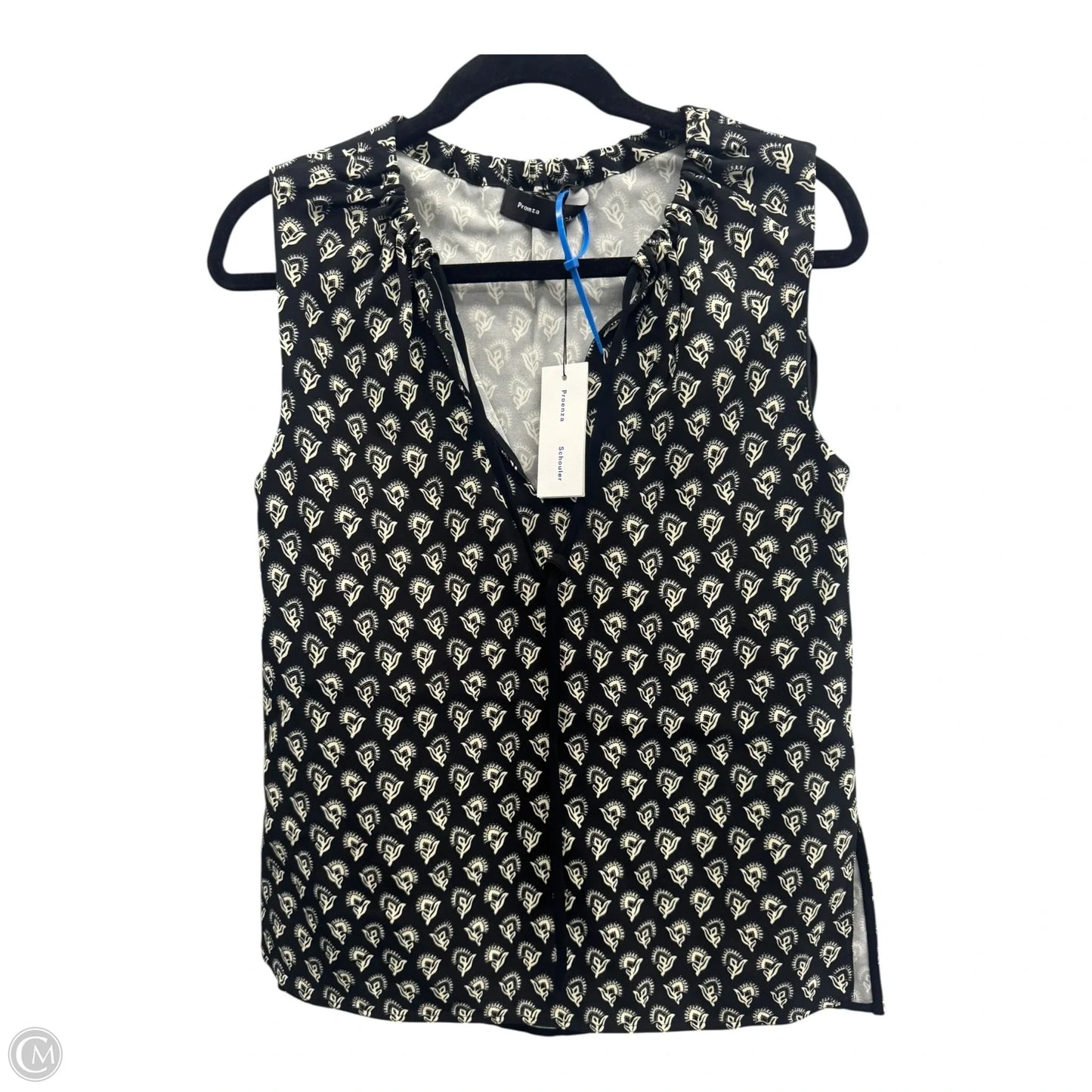 Top Sleeveless Luxury Designer By Proenza-schouler In Black & Cream, Size: S