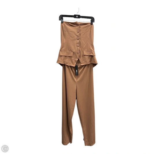 Jumpsuit By Fashion Nova In Brown, Size: 1x