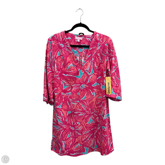 Dress Designer By Lilly Pulitzer In Blue & Pink, Size: M