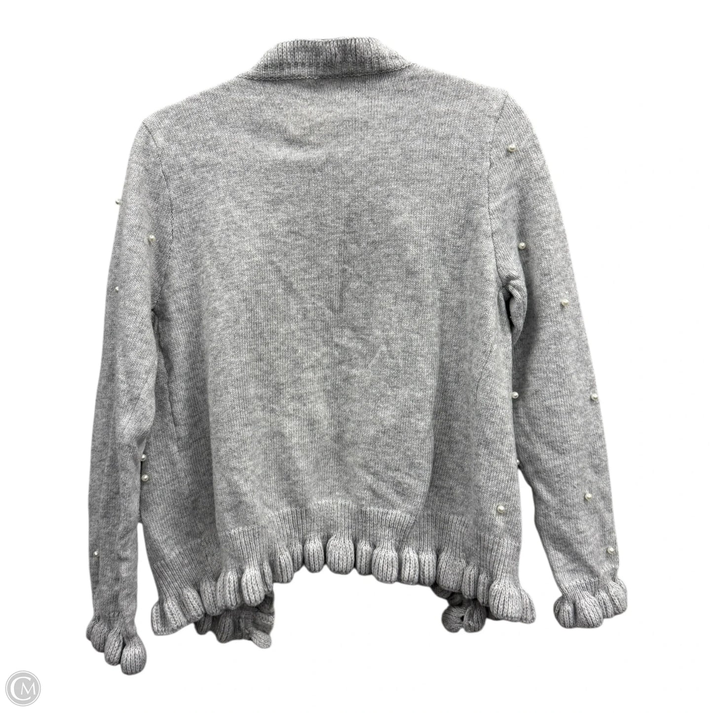 Sweater Cardigan By Clothes Mentor In Grey, Size: L