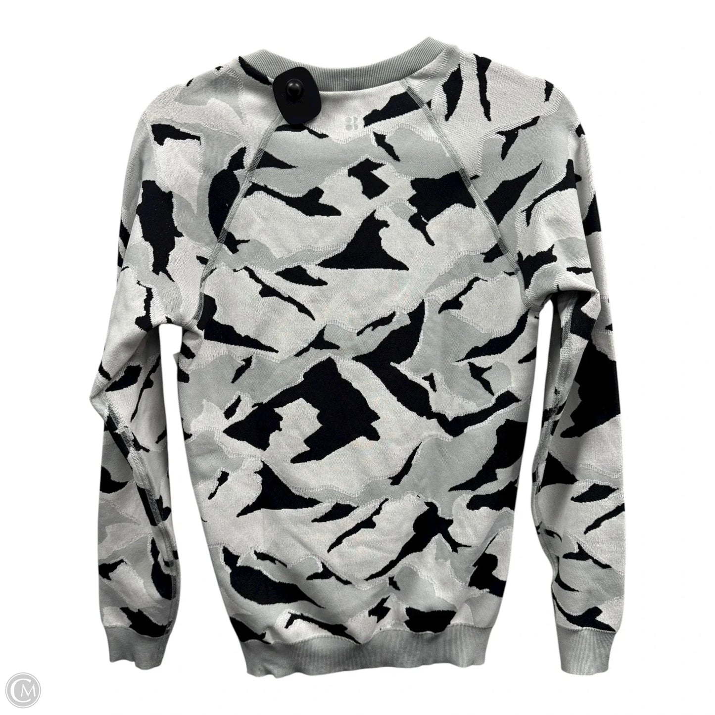 Athletic Top Long Sleeve Crewneck By Sweaty Betty In Camouflage Print, Size: M