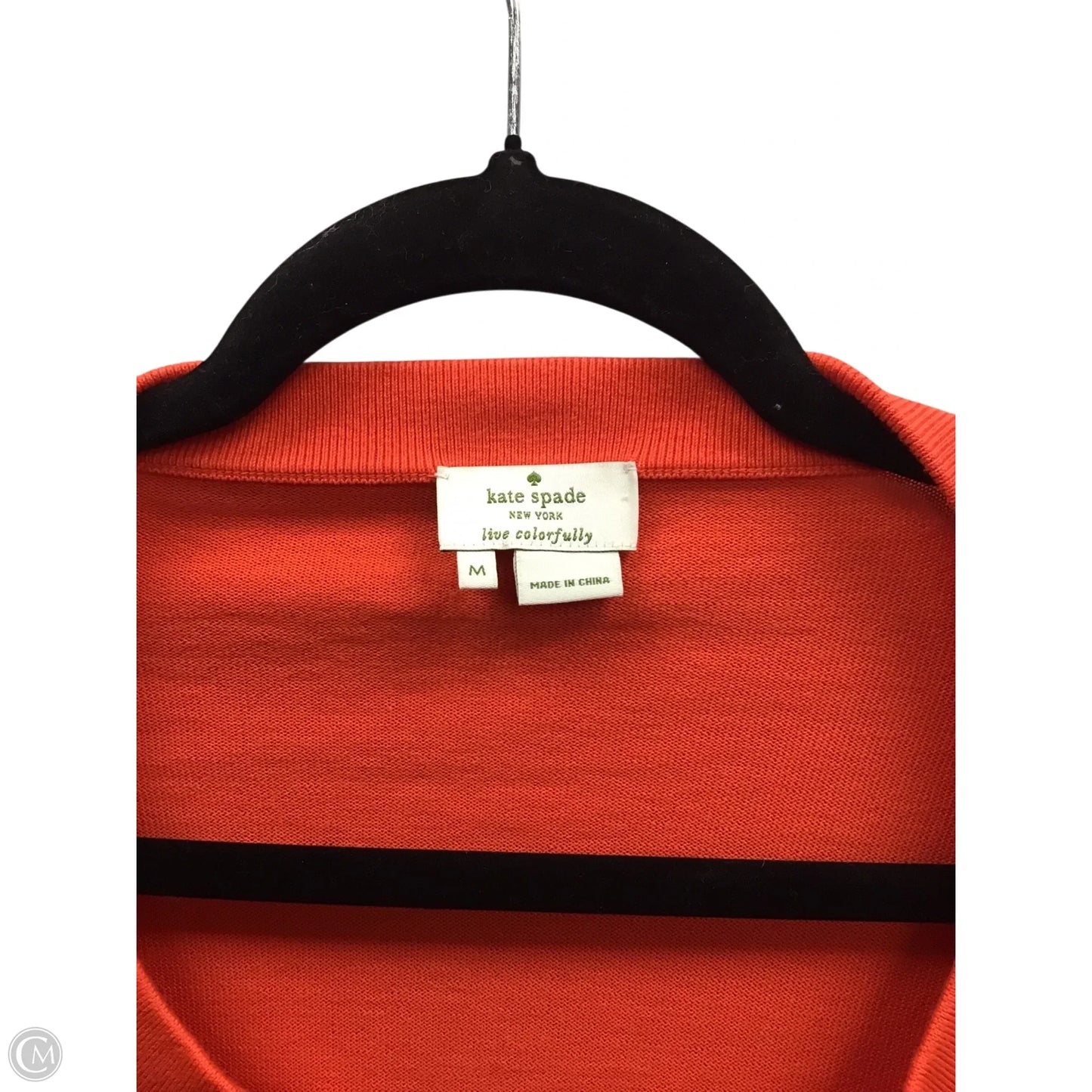 Sweater Cardigan Designer By Kate Spade In Orange, Size: M