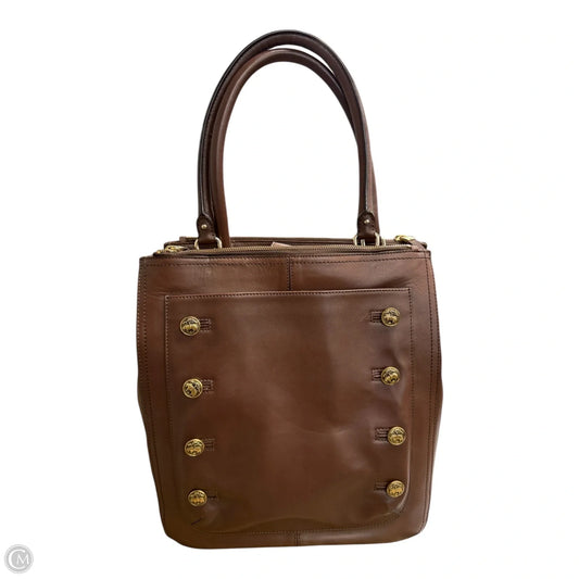 Handbag Leather By Brooks Brothers, Size: Large
