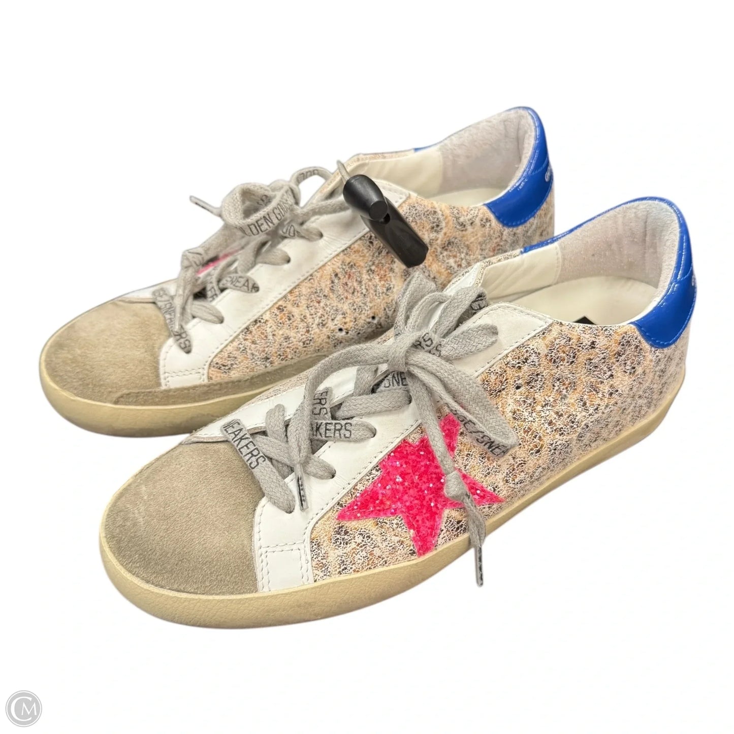 Shoes Luxury Designer By Golden Goose In Blue & Pink, Size: 6.5