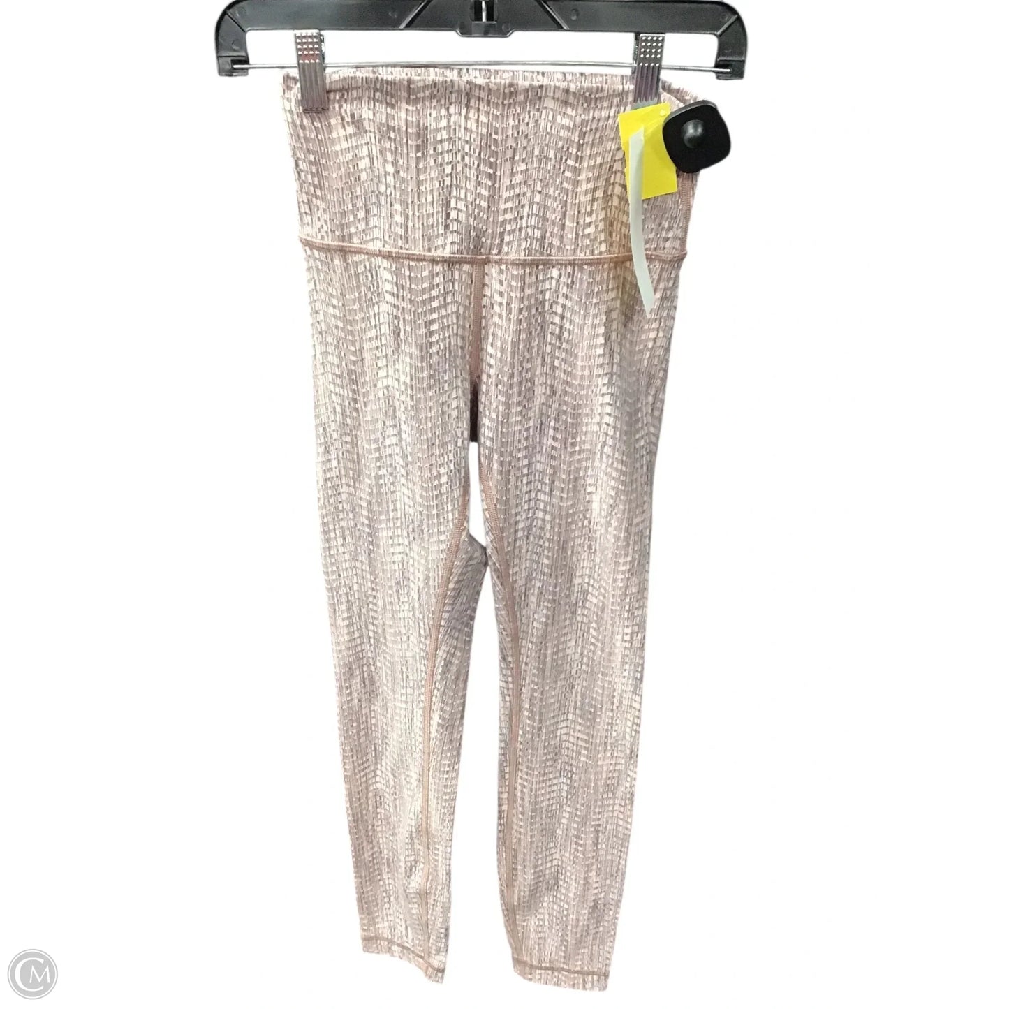 Athletic Leggings By Lululemon In Grey & Pink, Size: 4