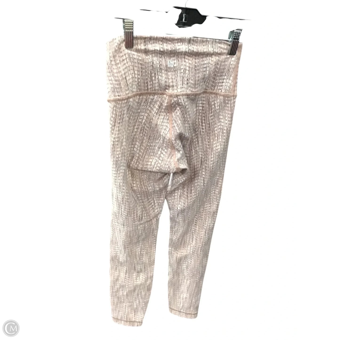 Athletic Leggings By Lululemon In Grey & Pink, Size: 4