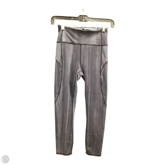 Athletic Leggings Capris By Lululemon In Grey, Size: 4