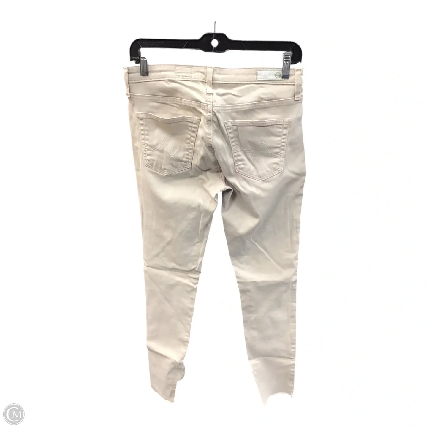 Jeans Skinny By Ag Jeans In Cream, Size: 2