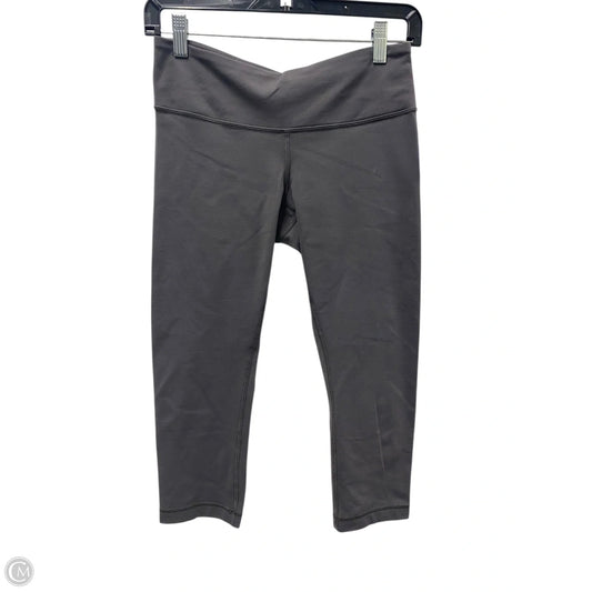 Athletic Leggings Capris By Lululemon In Grey, Size: 6