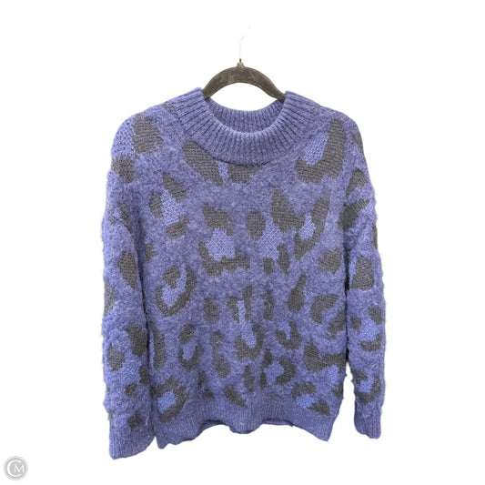Sweater Designer By Kate Spade In Black & Blue, Size: M