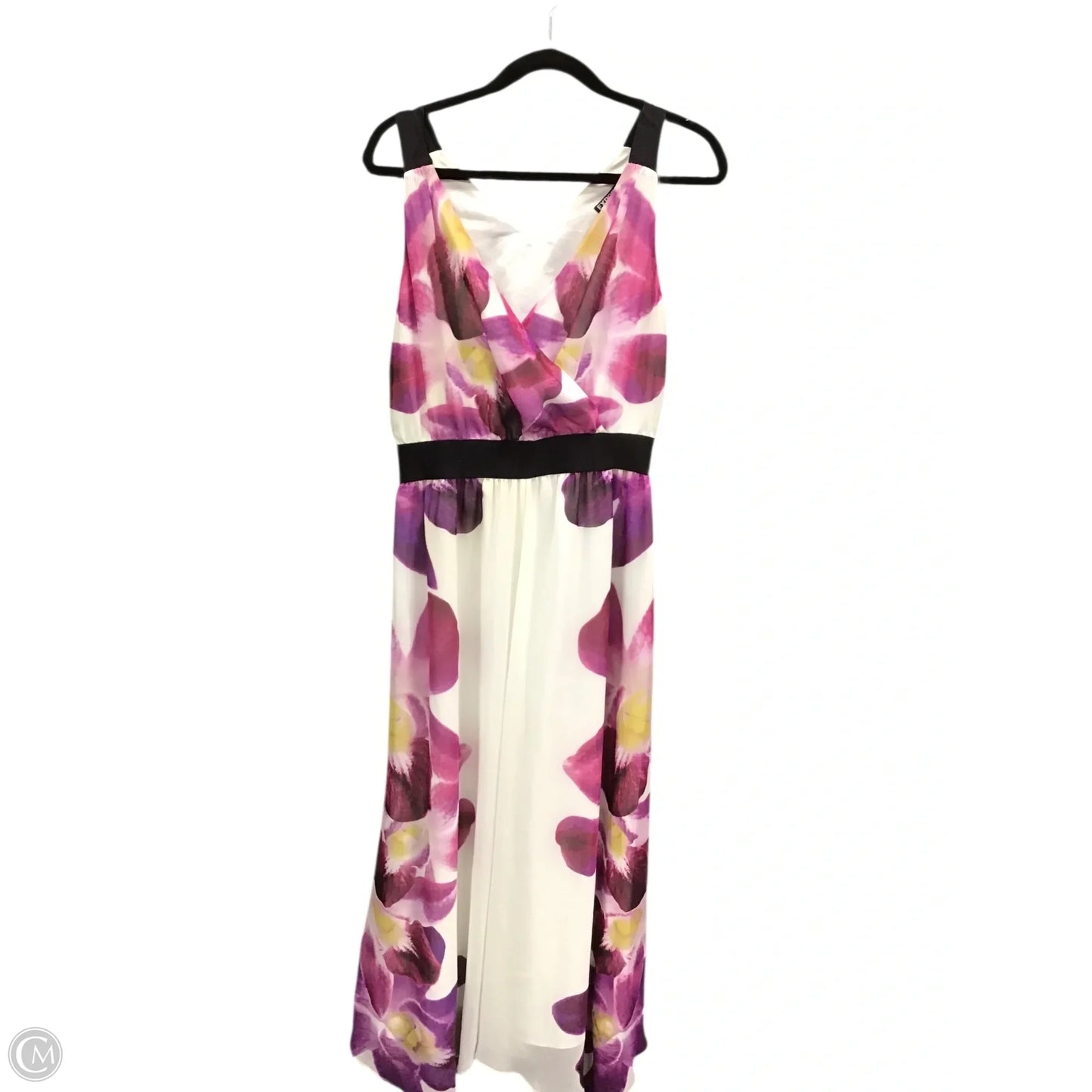 Dress Casual Maxi By Express In Purple & White, Size: M