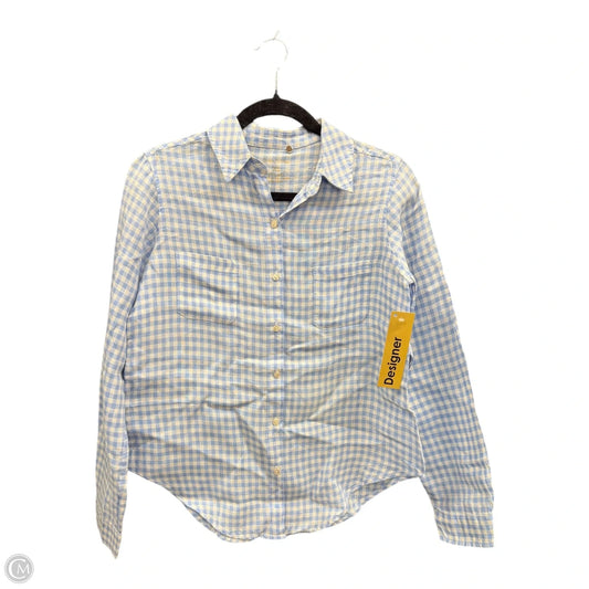 Blouse Designer By Lilly Pulitzer In Blue & White, Size: Xs