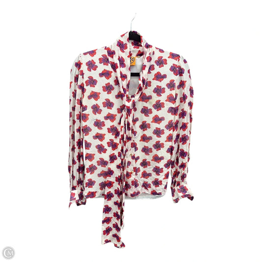 Blouse Designer By Tory Burch In Purple & Red, Size: 2