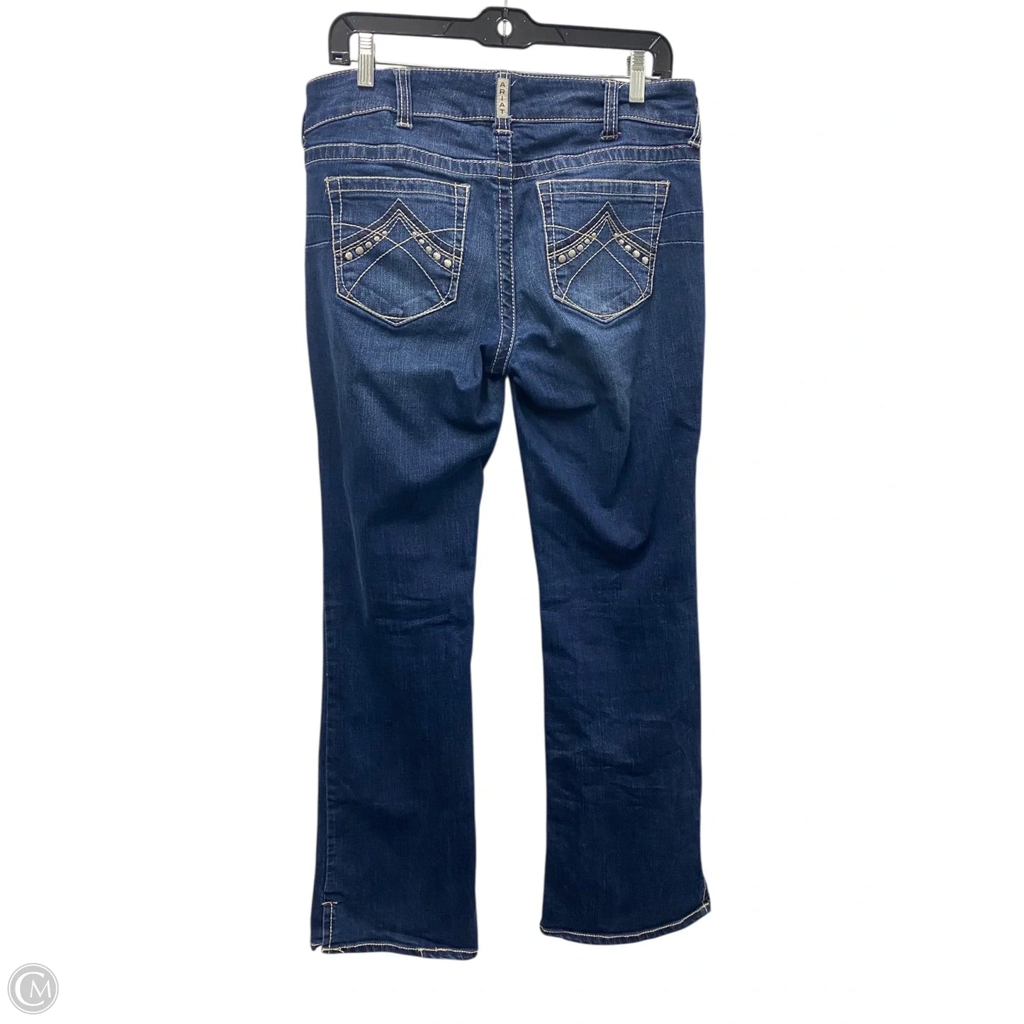 Jeans Boot Cut By Ariat In Blue Denim, Size: 10